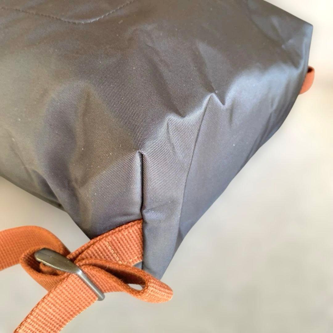 【美品】LONGCHAMP リュック 黒　ブラウン ル・プリアージュ
