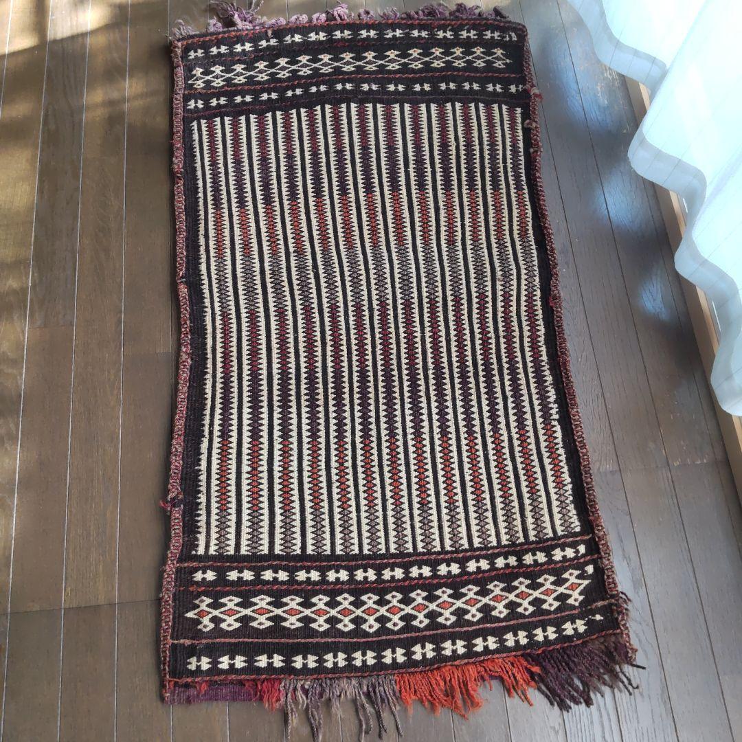 バルーチ族 バーリシト トライバルラグ　リバーシブルラグ