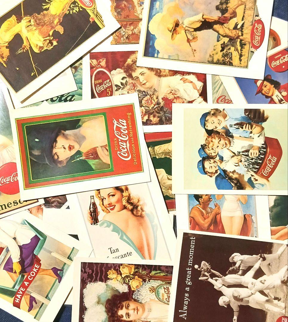 ♦️レア品♦️1920年コカ・コーラ社 限定ピンバッチ・未使用ポストカード85枚