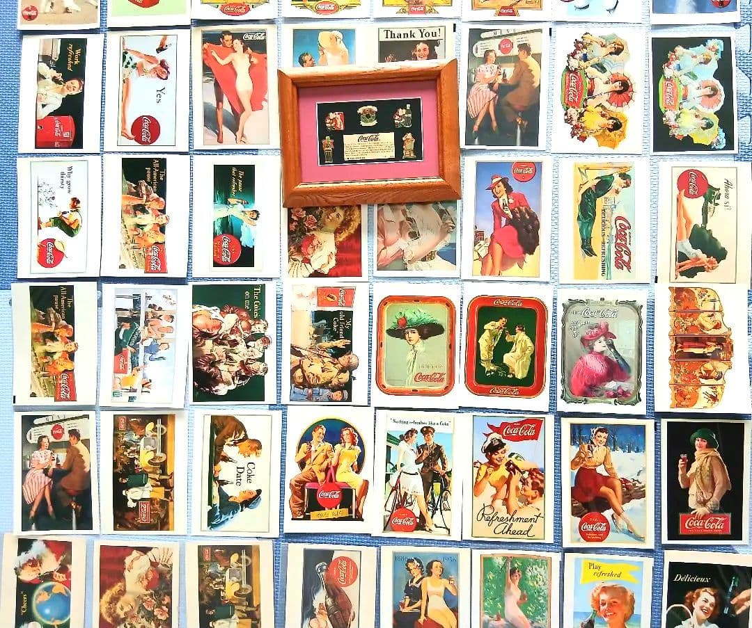 ♦️レア品♦️1920年コカ・コーラ社 限定ピンバッチ・未使用ポストカード85枚