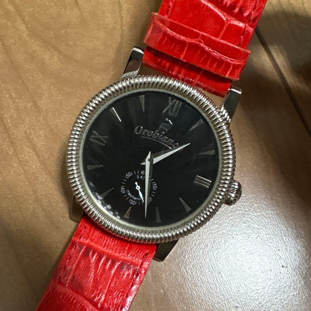 レア品 Orobianco オロビアンコアナログ(自動巻き)両面腕時計