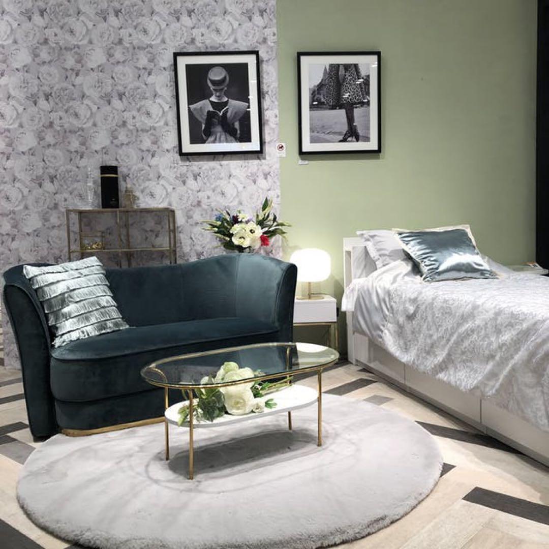 【地域限定無料配送】フランフランFrancfrancアンクレットソファグリーン