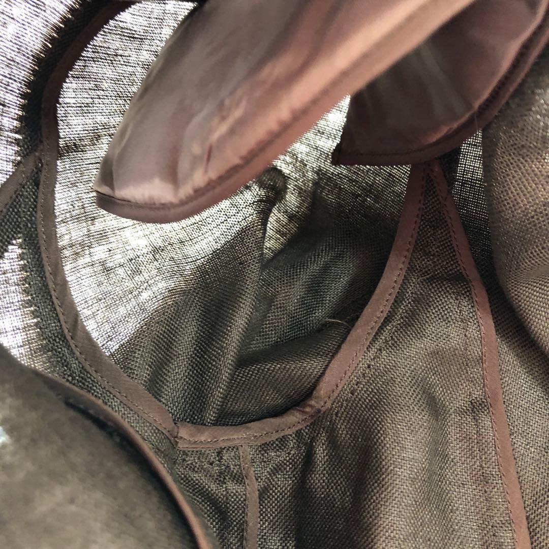 大きいサイズ　リネン100% SCAPA パンツスーツ　涼しい　ブラウン