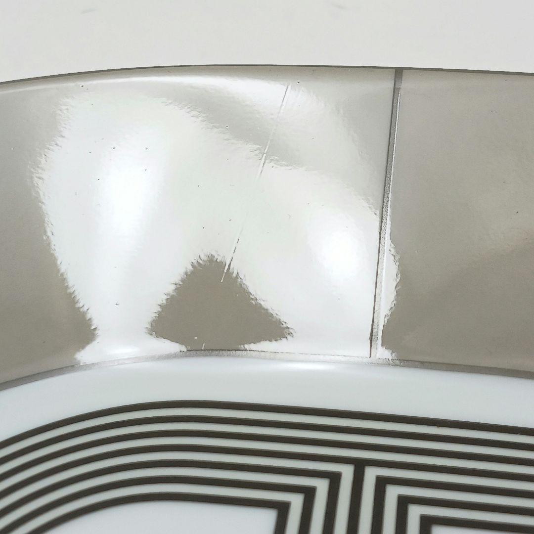 Y2061-1 エルメス ラリー24 オーバル プレート グレー 2枚セット