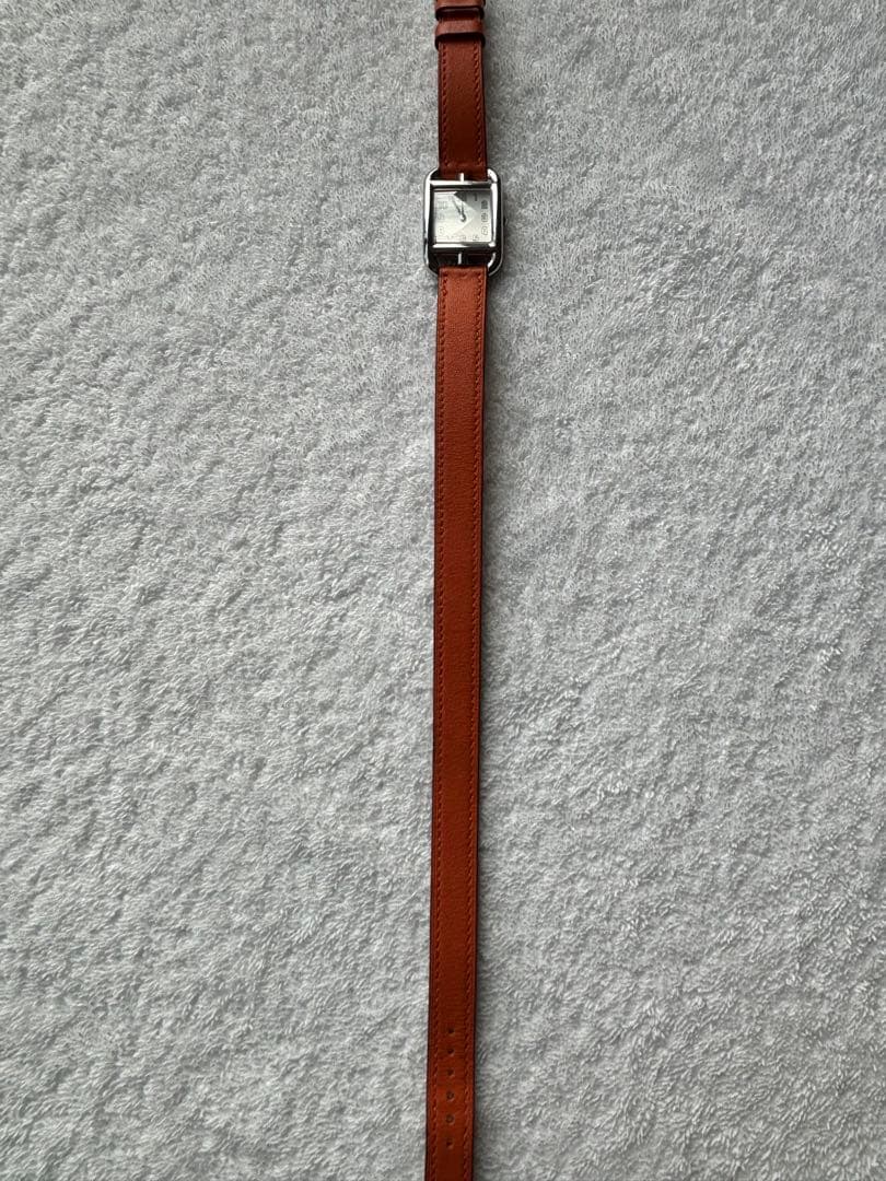 エルメスHERMES ケープコッド CC1.210 2重巻きロングベルト新品電池