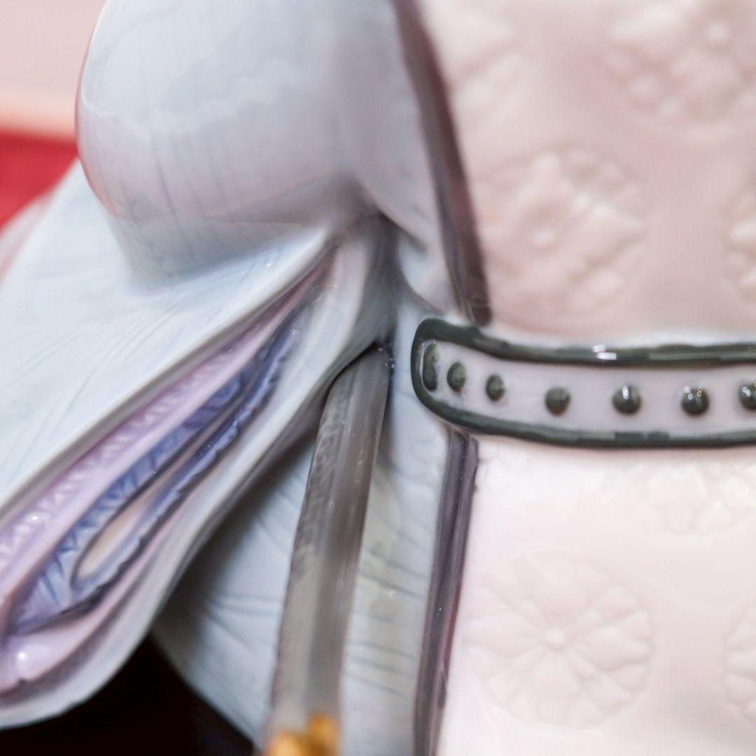 リヤドロ ひな人形 フルセット リアドロ 節句 置物 陶器 アート台座 屏風