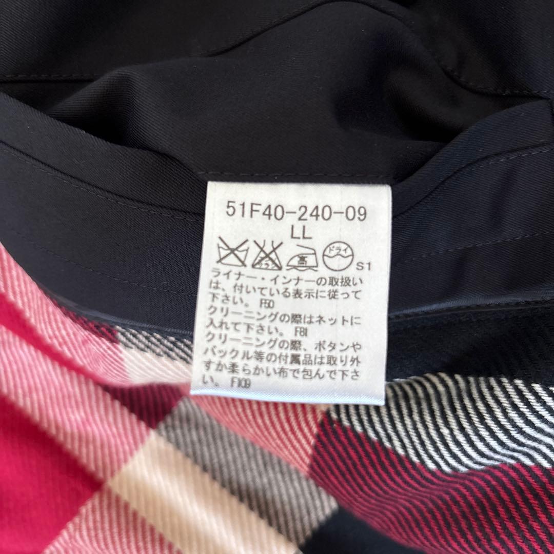 【極美品✨】ブラックレーベルクレストブリッジ　トレンチコート　XL ライナー