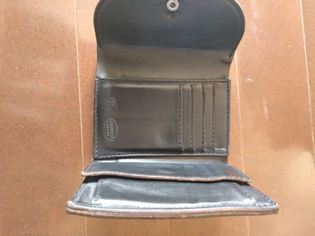 MR. OLIVE 黒 クロムエクセル三つ折り財布