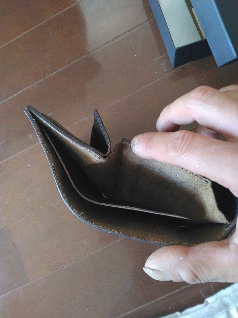 MR. OLIVE 黒 クロムエクセル三つ折り財布