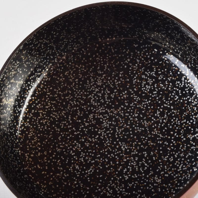 茶道具　輪島塗　前志芸男作　沈金桐紋様　棗　共布共箱　M　8632