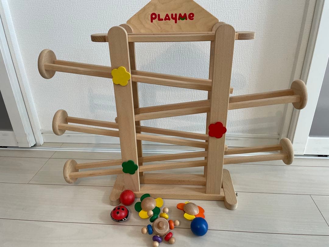 PLAYME プレイミー　スロープトイ　知育玩具　フラワーガーデン　箱付　欠品無