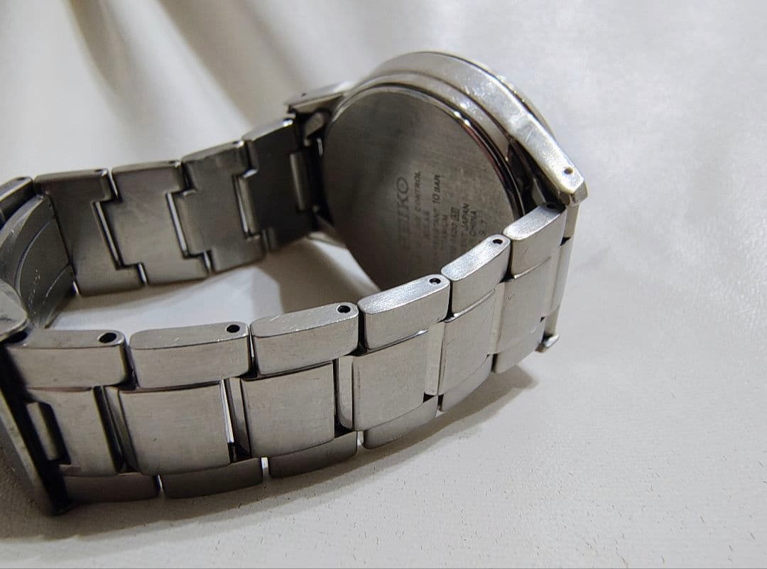 SEIKO セイコー 電波ソーラー チタン 腕時計 7B52-0AD0