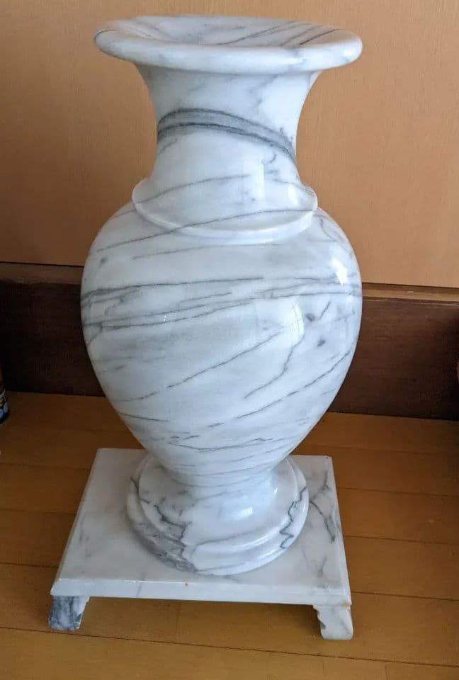 最終値下げ　大理石オニキスの大きな花瓶