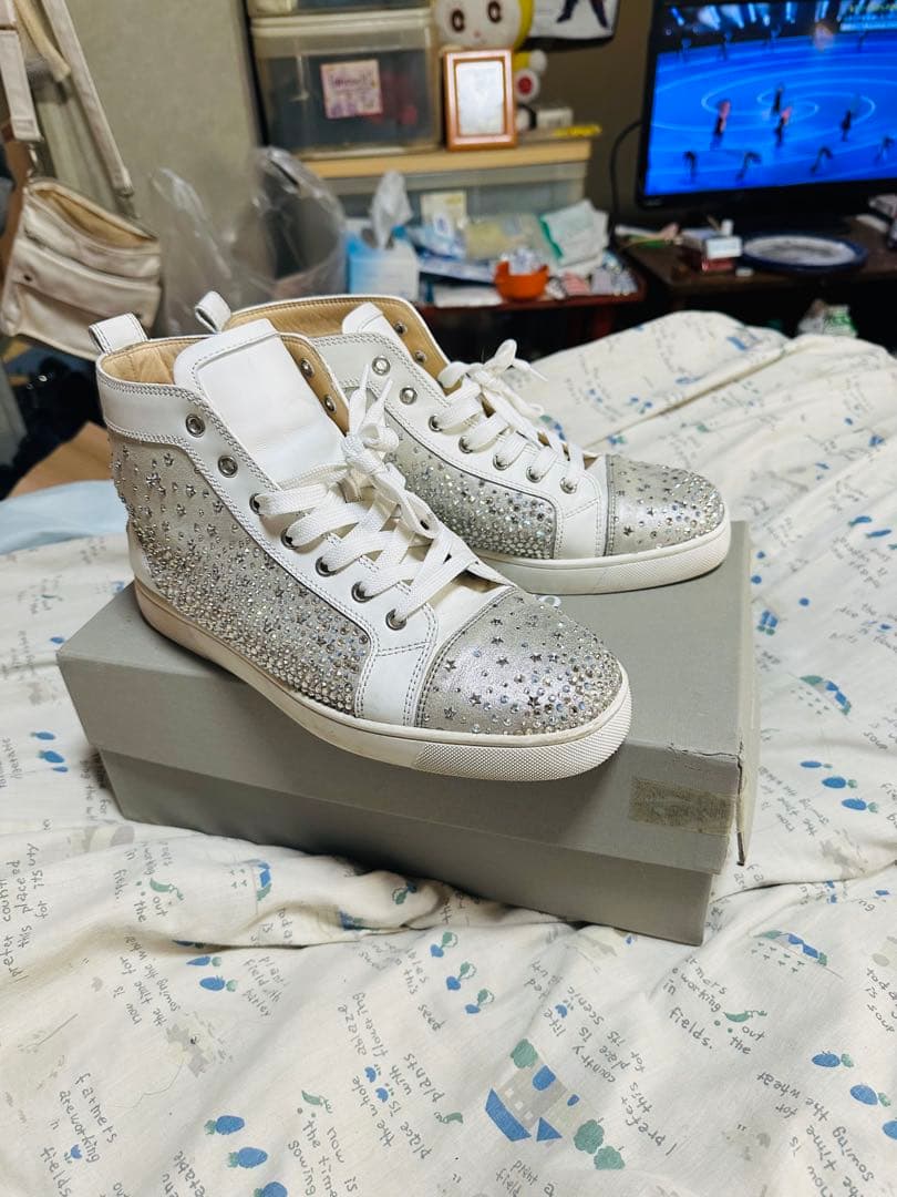 Christian Louboutin クリスチャンルブタン　ラメスニーカー42