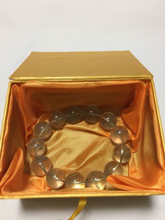 グリーンファントム ブレスレット 大玉 パワーストーン 18mm以上〜19mm