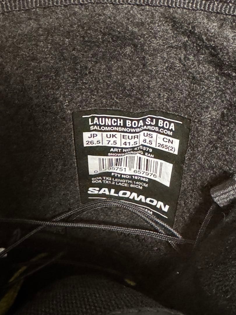 24-25 SALOMON/LAUNCH BOA SJ スノーボードブーツ