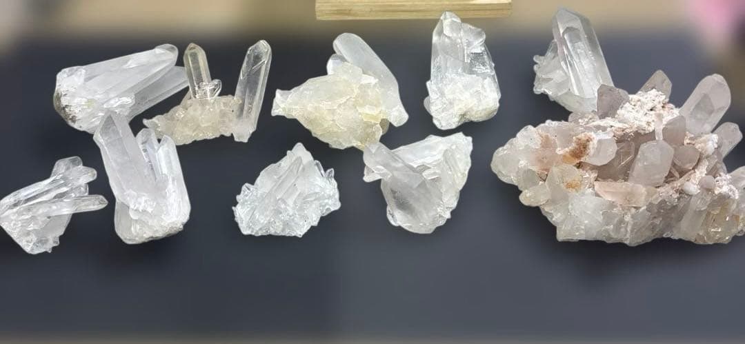 【高品質】水晶ミニクラスター10個セット 原石標本