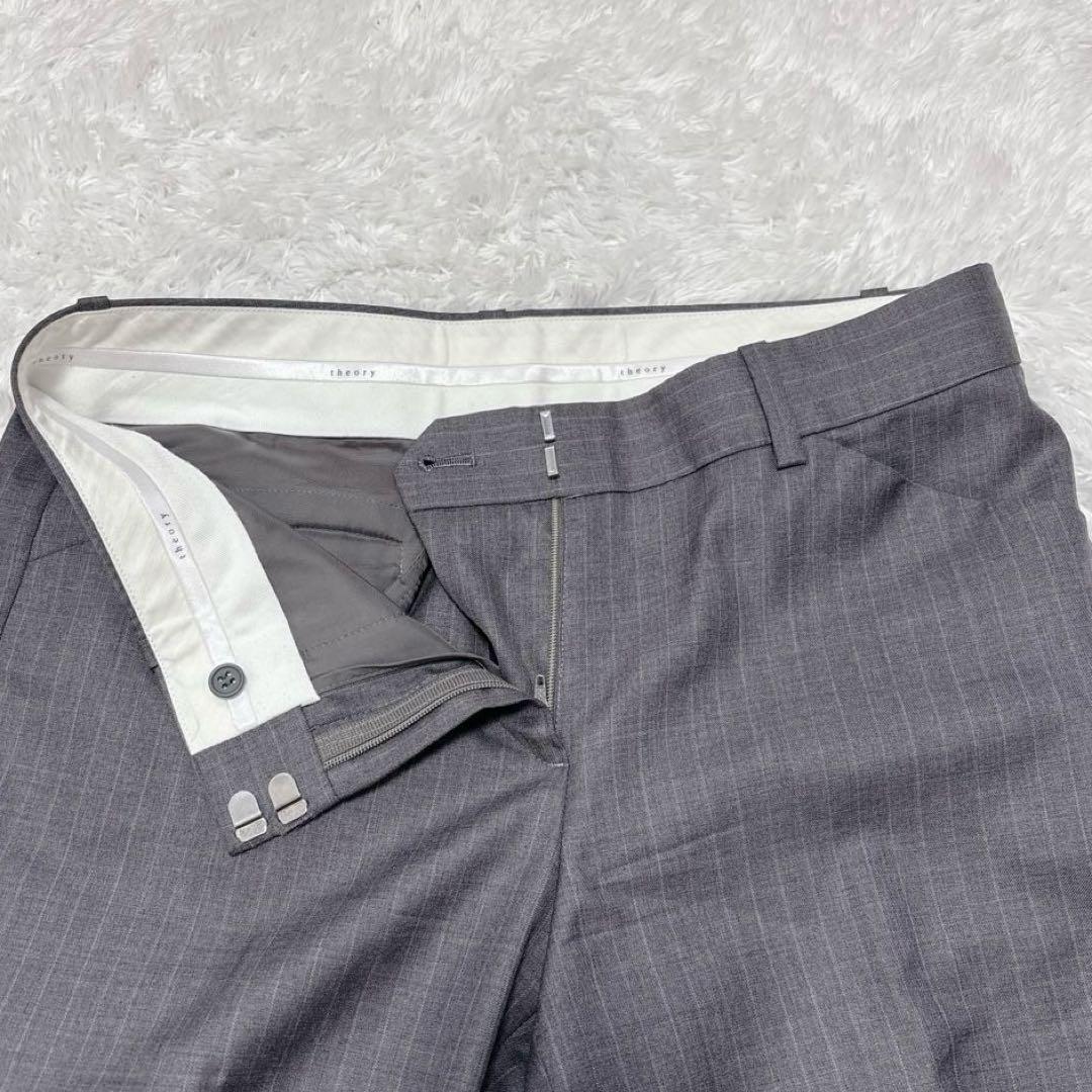 【Theory】セオリー セットアップ パンツスーツ ストライプ シルク混