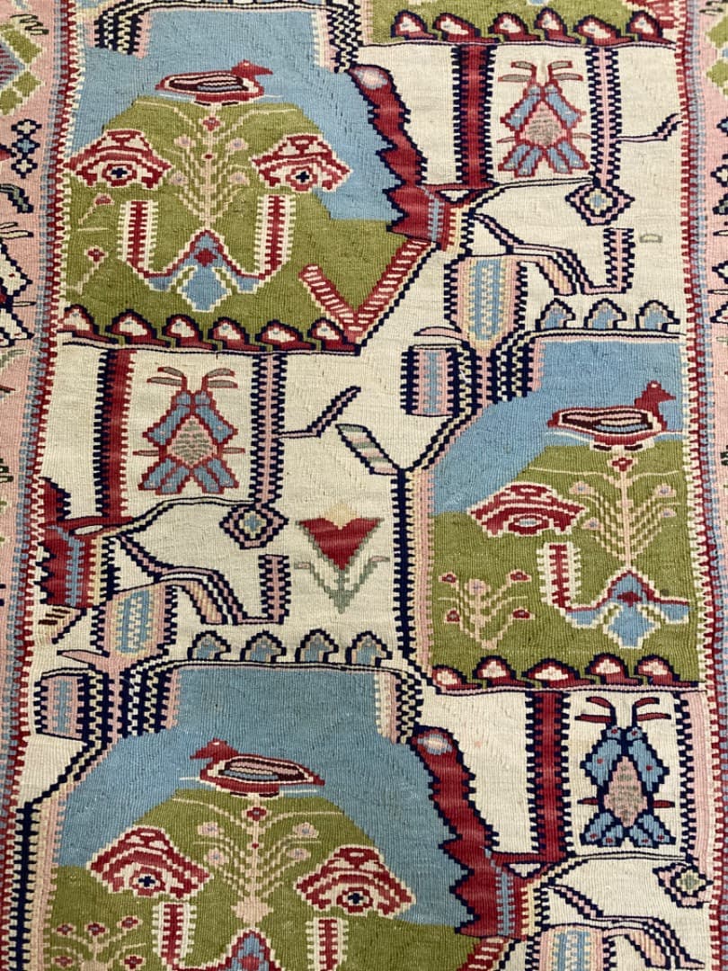 【在庫一掃セール】セネ キリム ウール 280cm×80cm