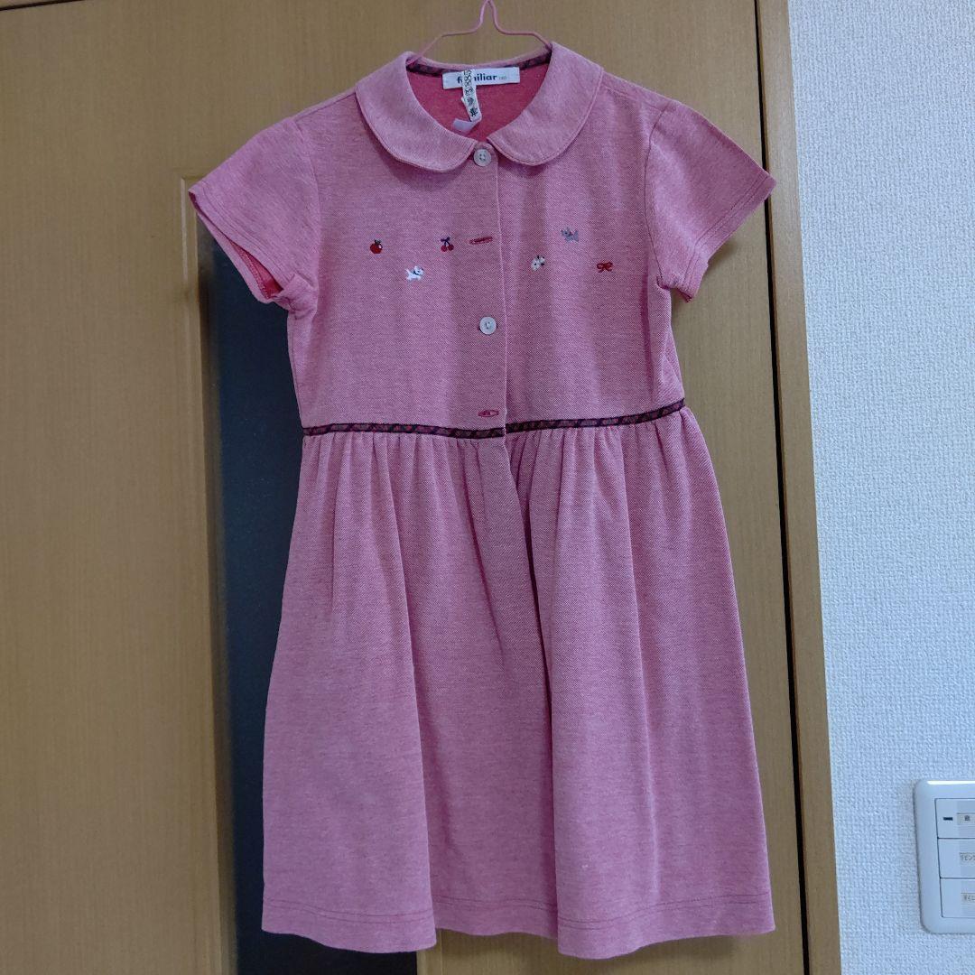 familiar 半袖ワンピース 130サイズ ピンク