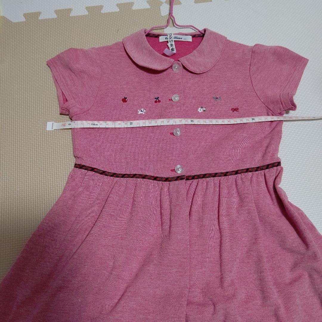 familiar 半袖ワンピース 130サイズ ピンク