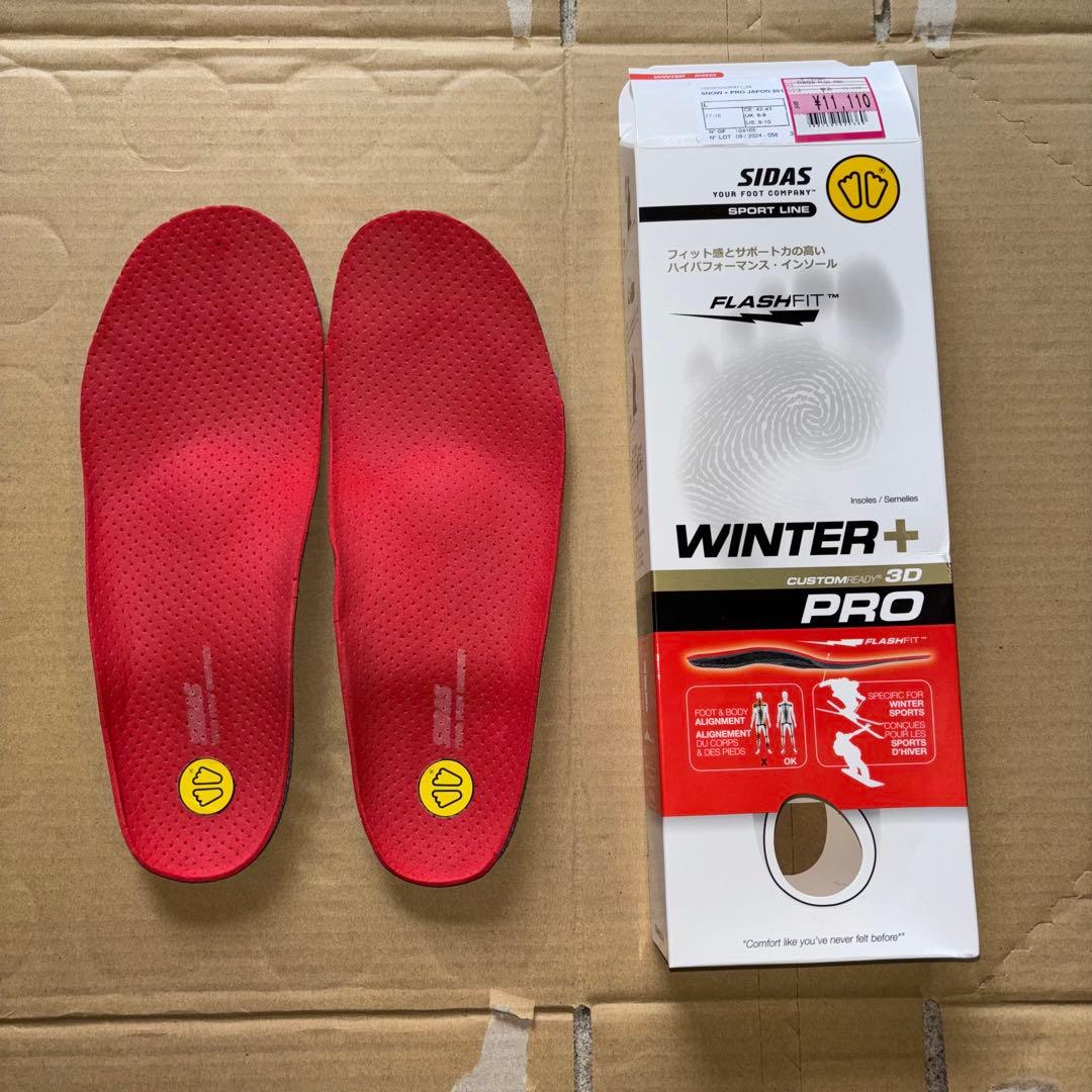 SIDAS WINTER+ PRO カスタムインソール サイズL 27-28cm