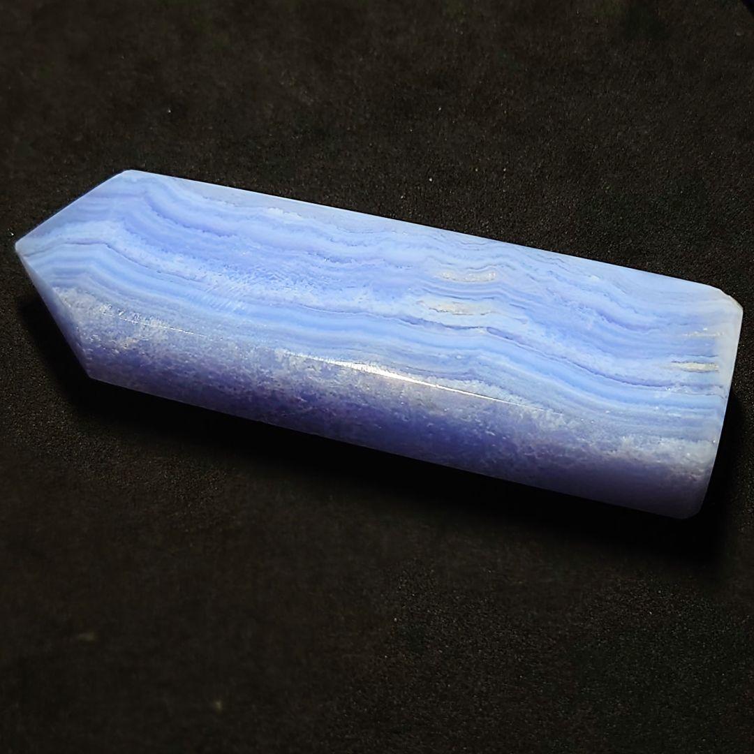 ★ブルーレースアゲート 四面磨きポイント 104g(SA)