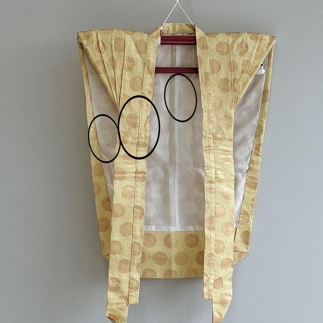 セット　七五三　5歳　男の子　袴　はかまかみしも　ゴールド　袴丈63