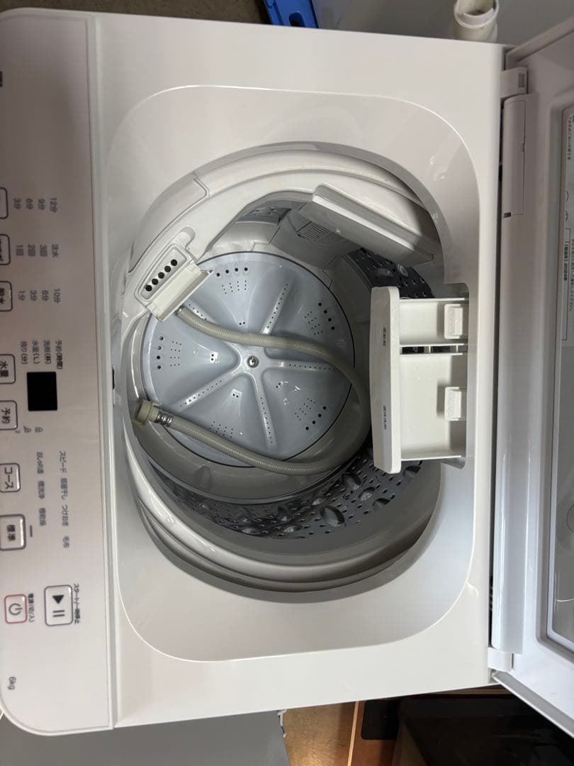 女性オーナーニトリ 全自動洗濯機 6kg NT60T1WH 2024年製 美品