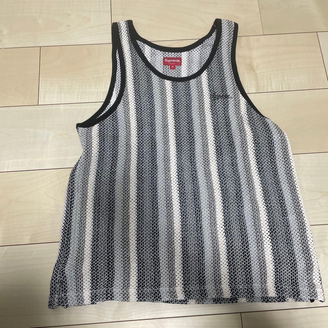Supreme ストライプタンクトップ S
