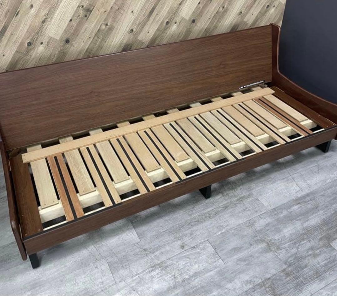 大川家具 モーブル ドロシーⅡ ソファベッド 200cm ブルー×ブラウン