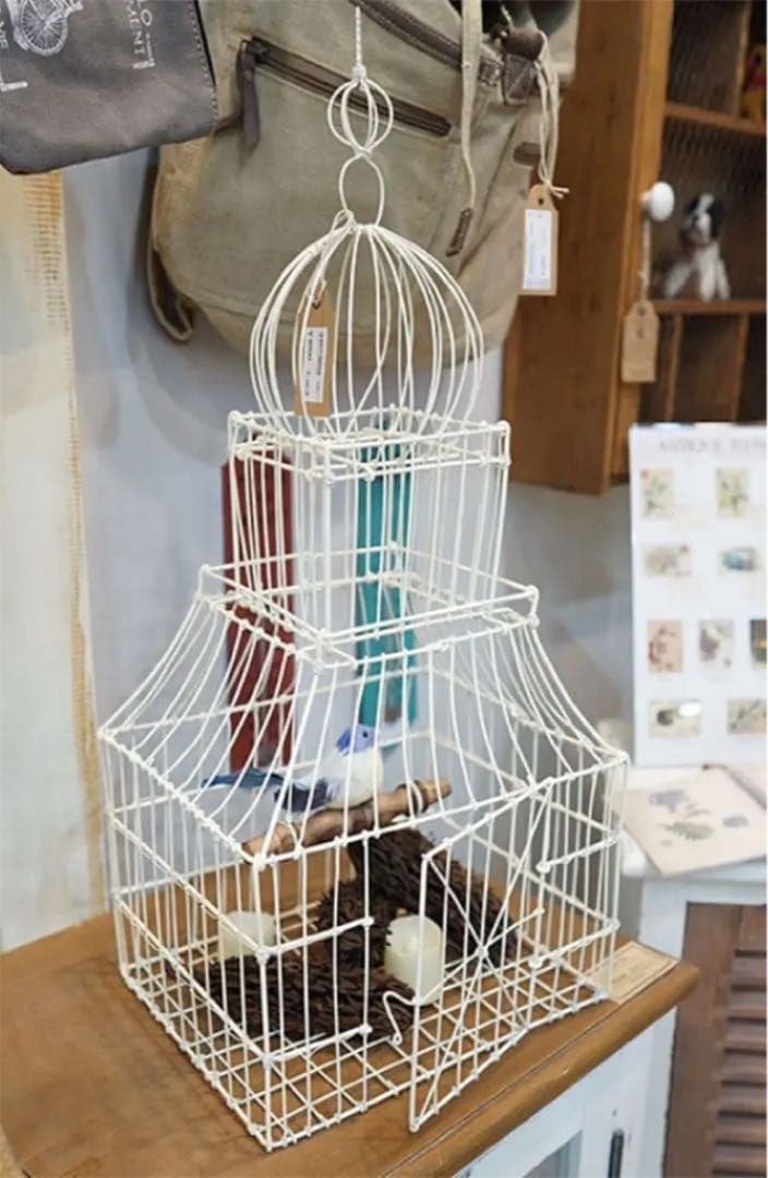 グランシュマン アートワイヤー バードゲージ（WH ）送料込10100→8000