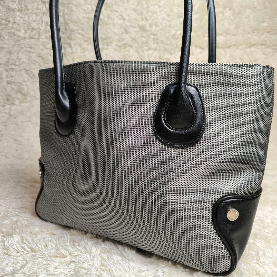 【極美品】濱野皮革工藝 皇室御用達 トートバッグ 肩掛け A4可 グレー