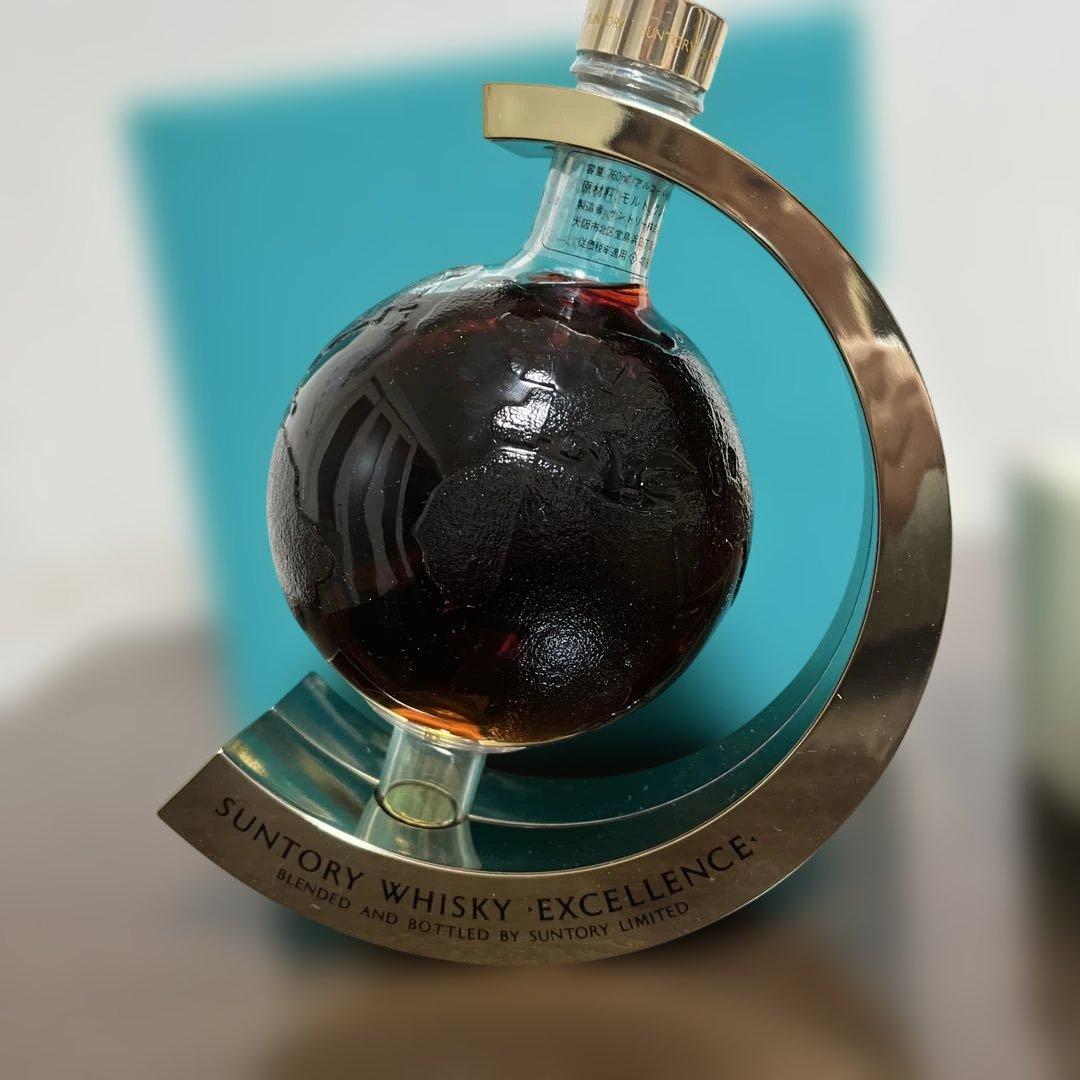 サントリー ウイスキー エクセレンス 大丸梅田店オープン記念 地球仪美品