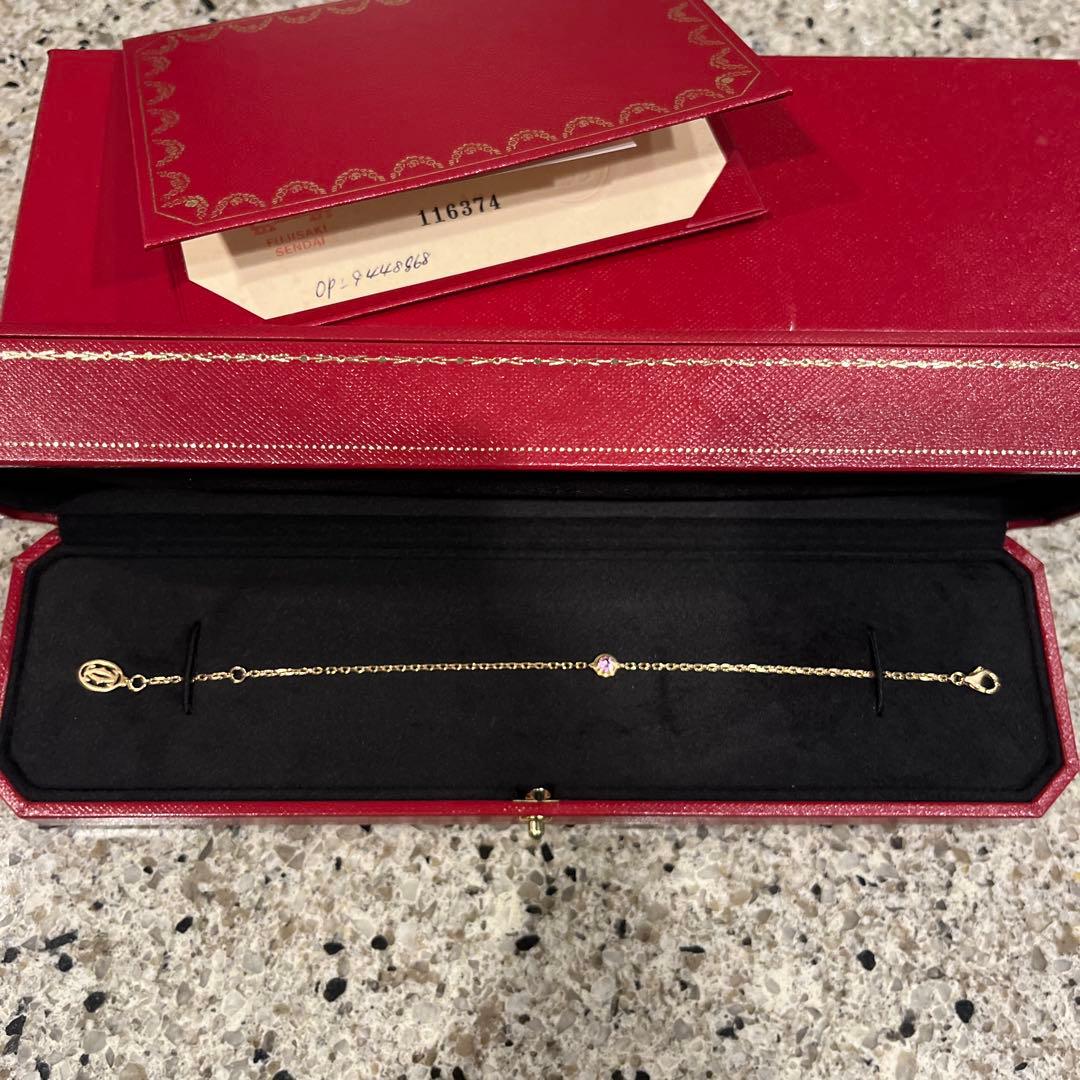 カルティエ(Cartier) ダムール ピンクサファイア ブレスレット　k18