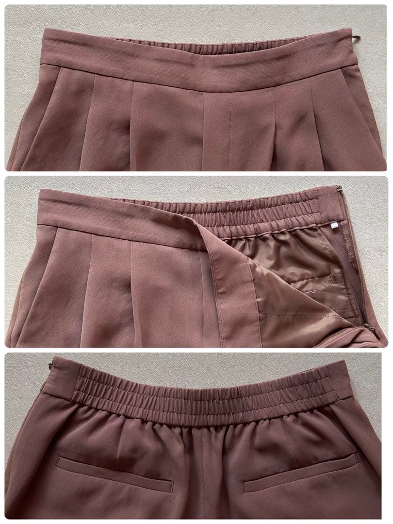 217GLR22AW手洗防皺さらっとノーカラージャケットパンツスーツ40ピンク