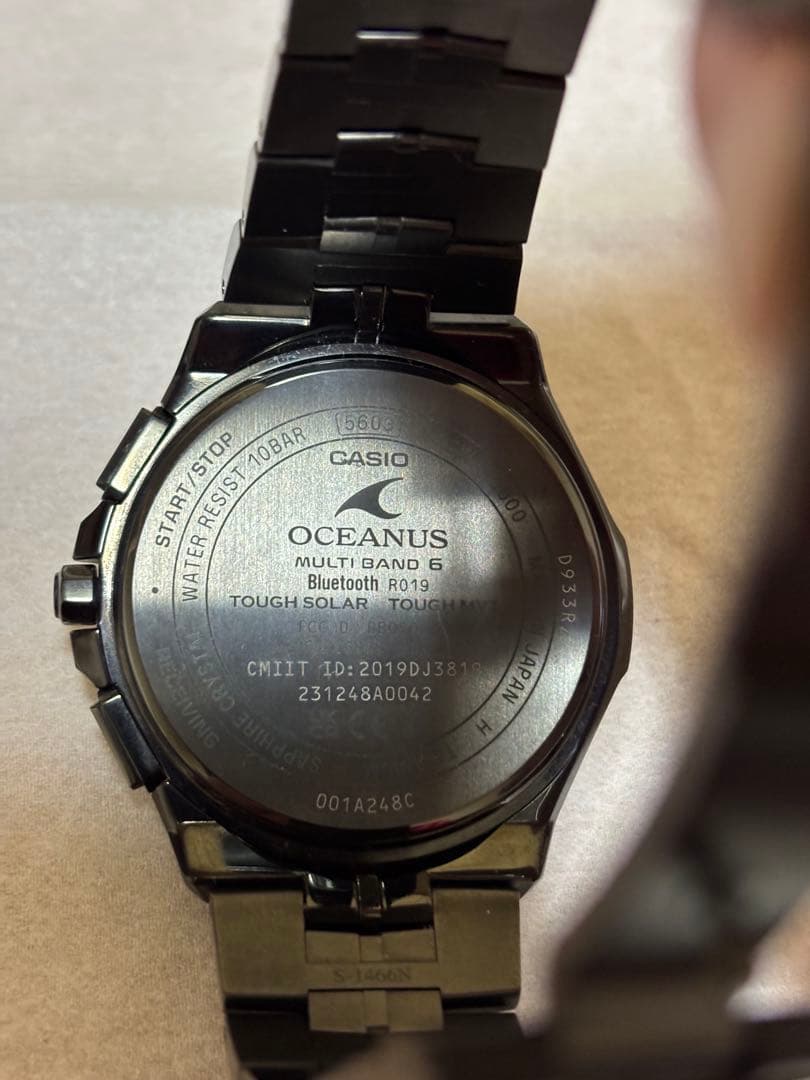 カシオ オシアナス　Manta OCW-S5000B-1AJF