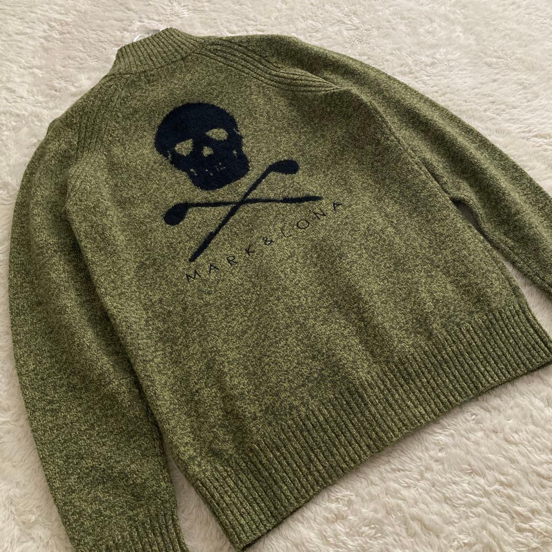 美品！MARK＆LONAマークアンドロナ　ジップアップ　セーター　S