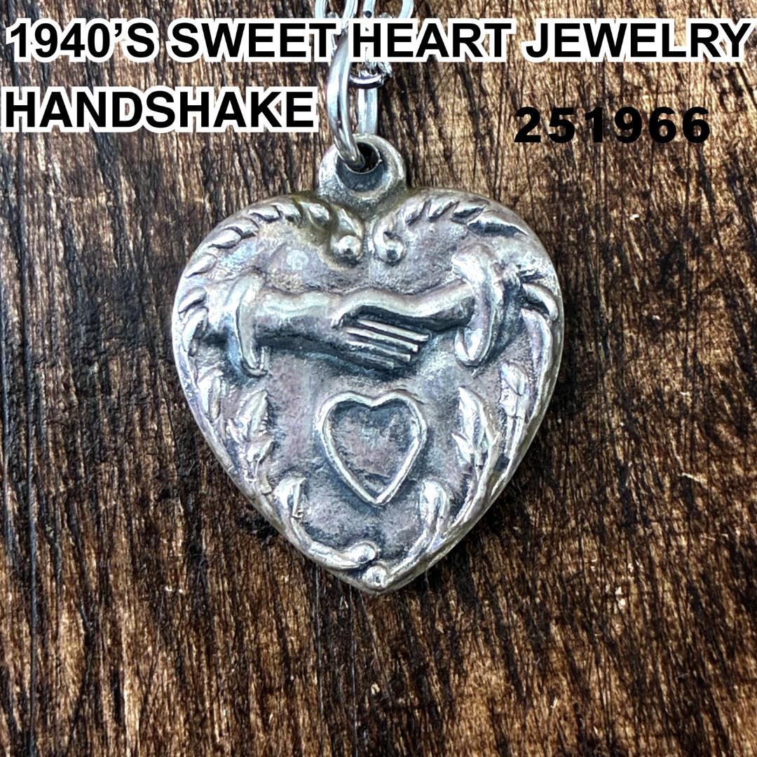 専用 ハンドシェイク 握手 シルバーヴィンテージネックレス
