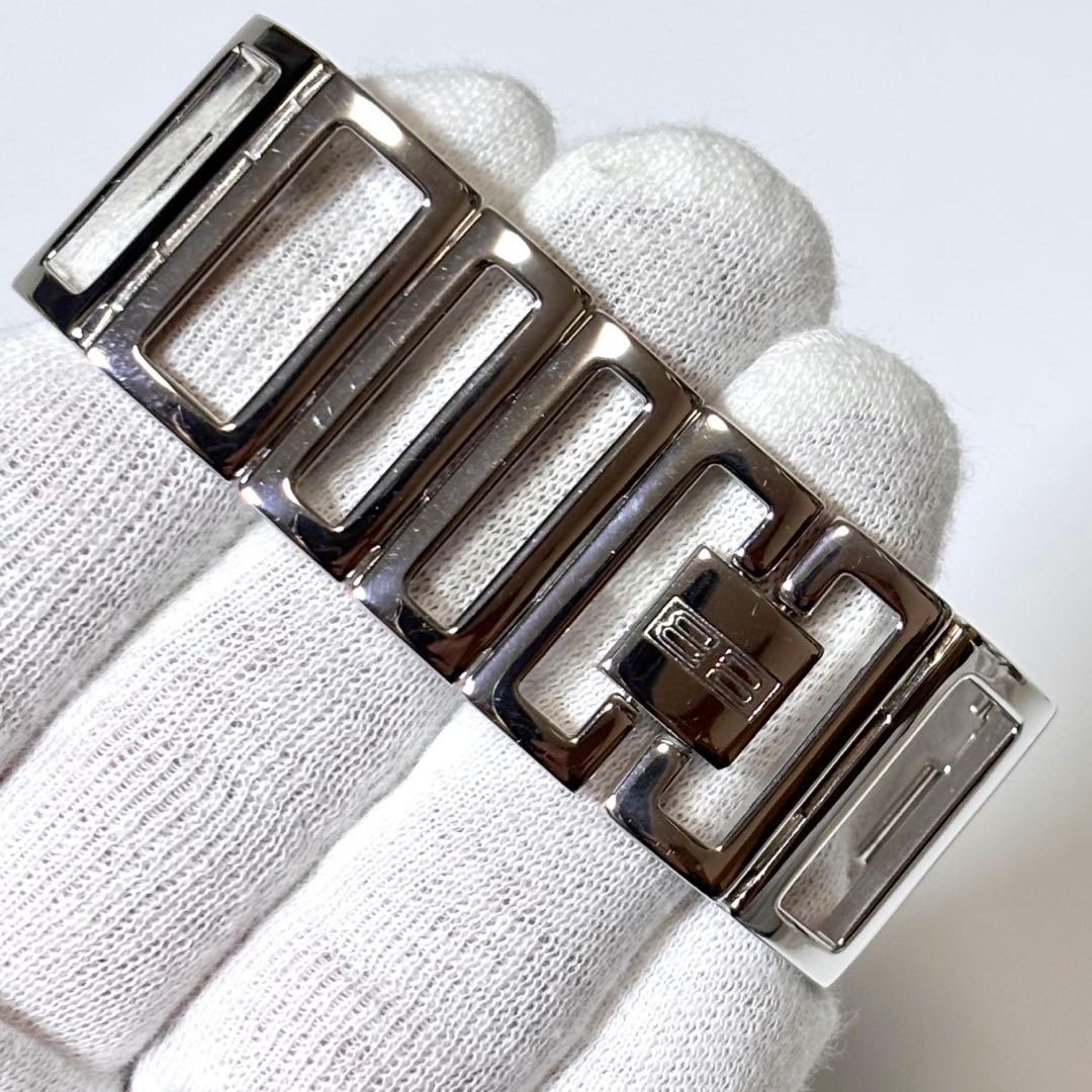 希少 稼働品 BALENCIAGA ブレスウォッチ シェル文字盤 クォーツ BB