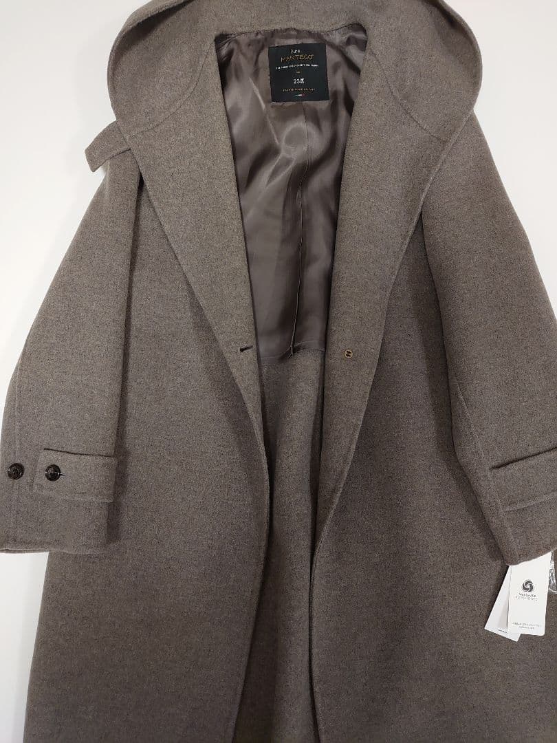 23区 【滝沢眞規子さん着】MANTECOPureリバー フード ロングコート