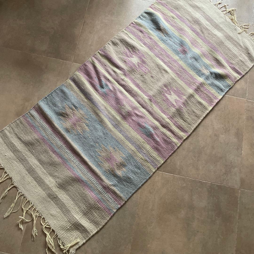 vintage rug★ビンテージ★メキシカンラグ★usa仕入れ★