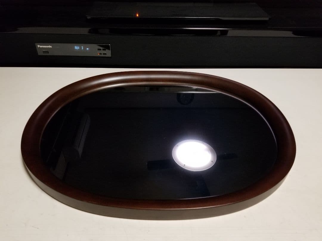 秋田木工　ヴィンテージ　オーバル　ラウンド　ミラー