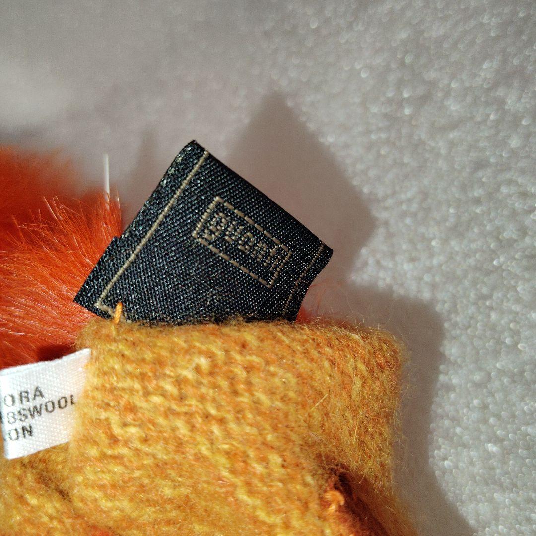 新品未使用タグ付 FENDI フェンディ ファー付手袋 オレンジ