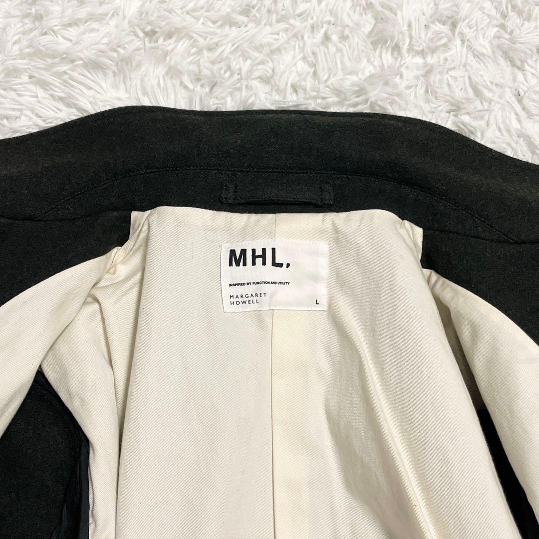人気のLサイズ✨MHL. マーガレットハウエル ウールロングコート ステンカラー