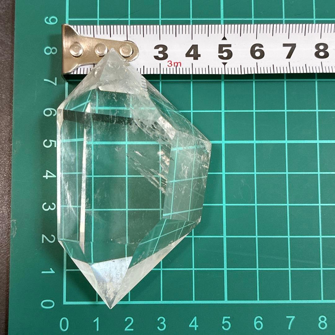 天然水晶 両剣 ロッククリスタル ダブルポイント 130g超え パワーストーン