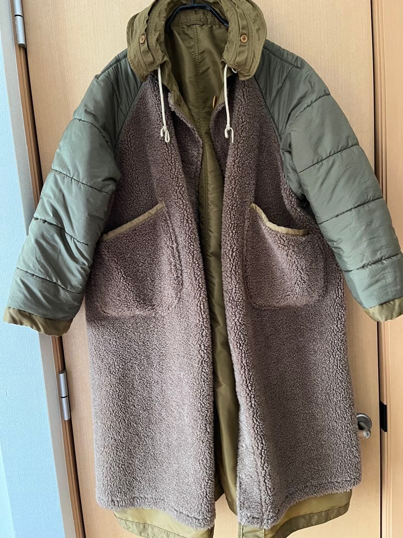 45rリバーシブルダンボカラーコート