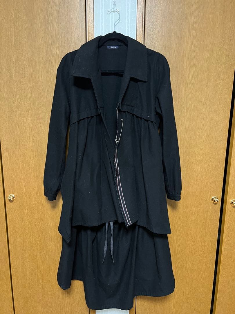 LIMI feu ヨウジヤマモト　黒ワンピース