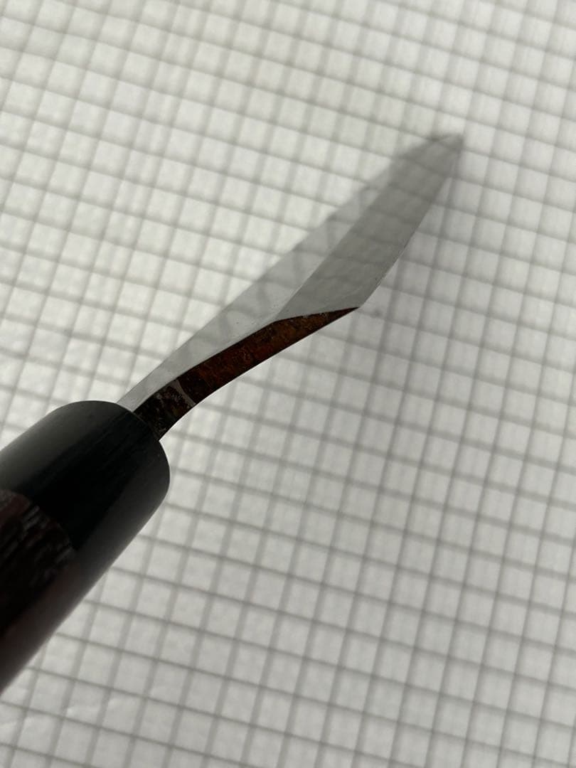 包丁 出刃包丁 180mm 紫檀丸柄 安来鋼青紙２号 出刃