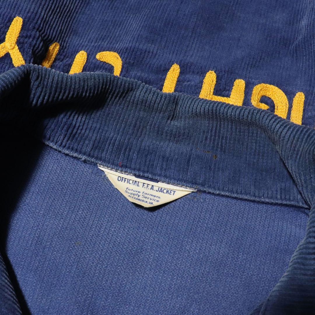 60s★FFA★ファーマーズジャケット★刺繍 ワッペン★USA製★短丈★L★42